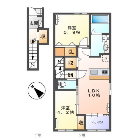 リシェル 間取り図画像