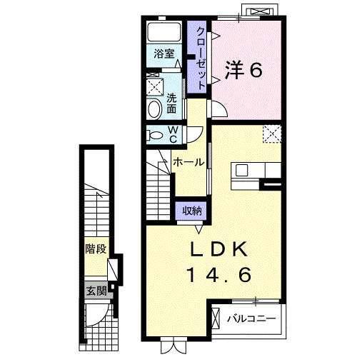 プラチナムアドレス（203） 間取り図画像