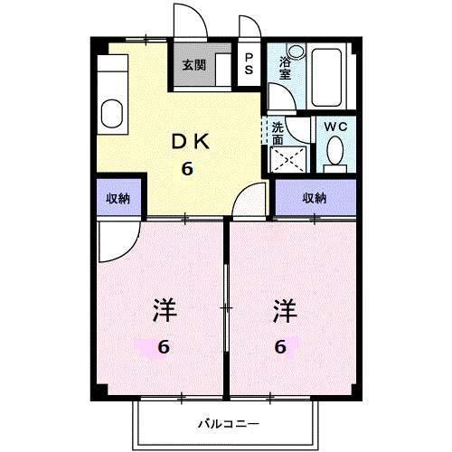 パールハイツ秋山（201） 間取り図画像