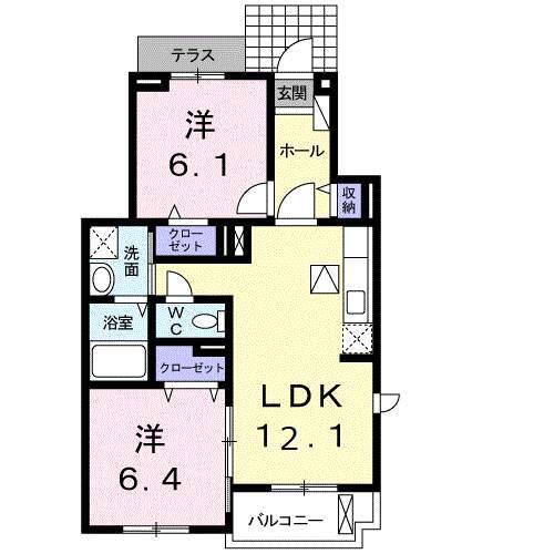 シティーリバーエイト（101） 間取り図画像