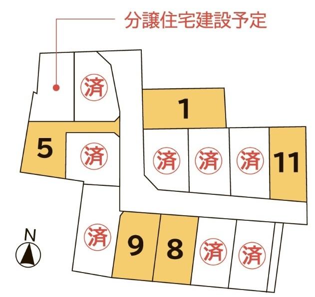 富士市中島分譲地　10号地 区画図