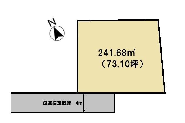 富士市厚原売土地 区画図
