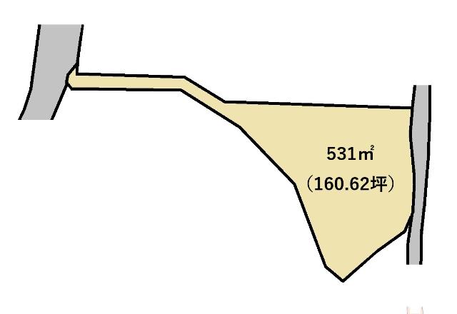 富士市増川売土地 区画図