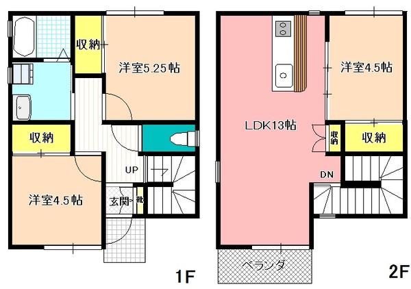 ベルメゾン御殿山ガーデン北（A） 間取り図画像