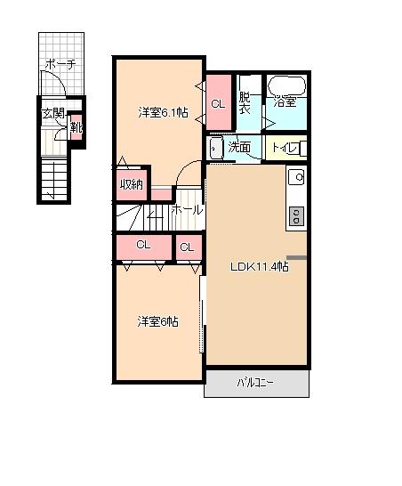 ブルーヘブン 間取り図画像