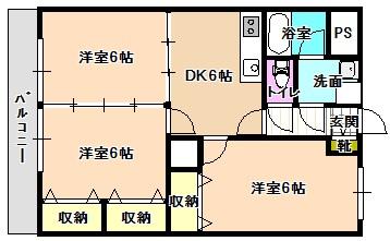ガーデンハイム樗１番館 間取り図画像