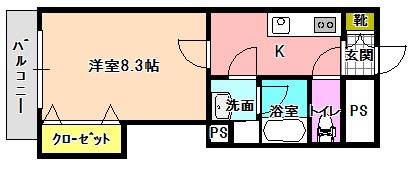 ガーデンハイム樗2番館 間取り図画像