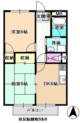 Surplus　TwoサンハイツA 間取り図画像