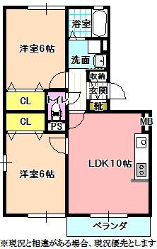 ロイヤルコート大瀬木Ⅰ 間取り図画像