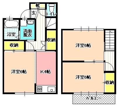 ハイツ羽場 間取り図画像