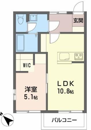 フレグランスハッピーＴＥＮ 間取り図画像