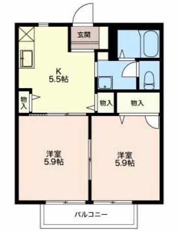 フレグランスエスポワール 間取り図画像