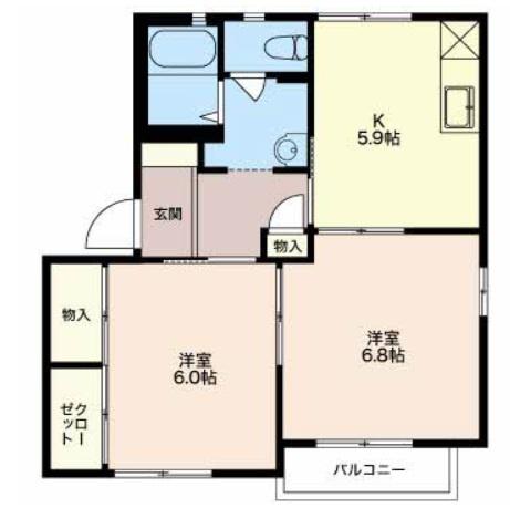 グランドール吉澤 間取り図画像