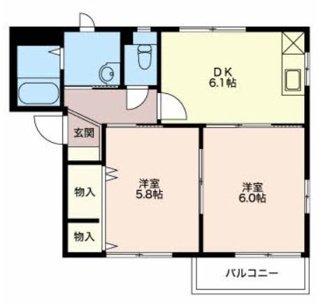 ディアス代田 間取り図画像