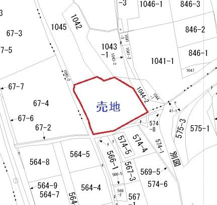飯田市長野原　土地 区画図
