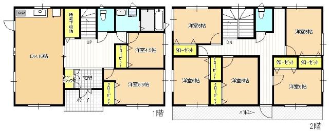 飯田市長野原　築浅中古住宅 間取り図画像