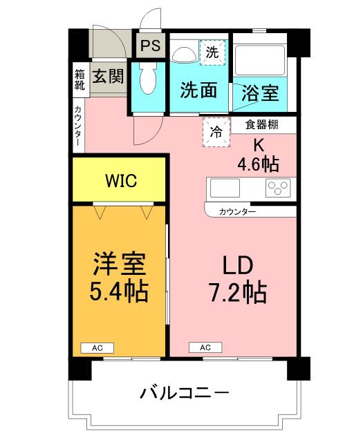 那覇市字上間マンション 間取り図画像