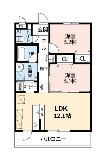 スカイシャトースミレ　（202） 間取り図画像