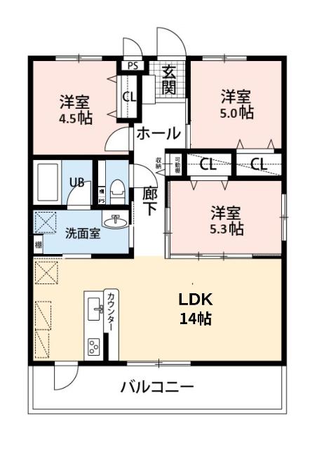 TREVO PN（203） 間取り図画像