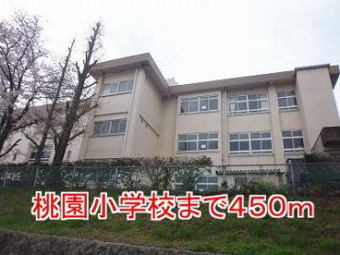 桃園小学校：450m