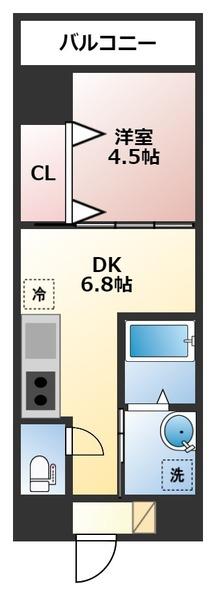 別府市北中マンション 間取り図画像