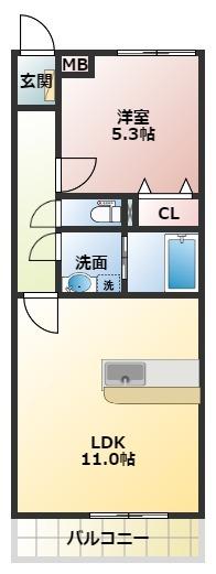 ルーラルニュー（108） 間取り図画像