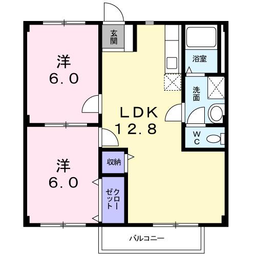 グランシャリオ上杉（103） 間取り図画像