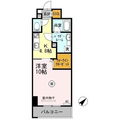 アルカーサル大道（606） 間取り図画像