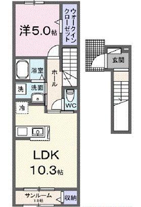 シャルマン南大分（202） 間取り図画像
