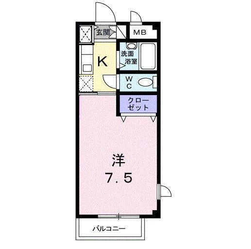 ヴェルジュ・マ・メゾン（101） 間取り図画像