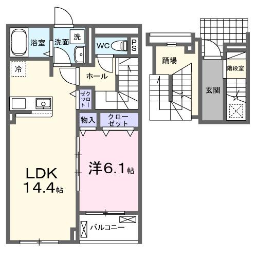 アールズハイムⅡ（302） 間取り図画像