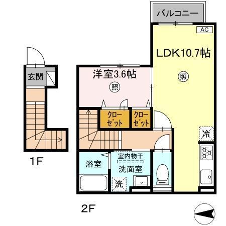 PREMILIFE中春日（202） 間取り図画像