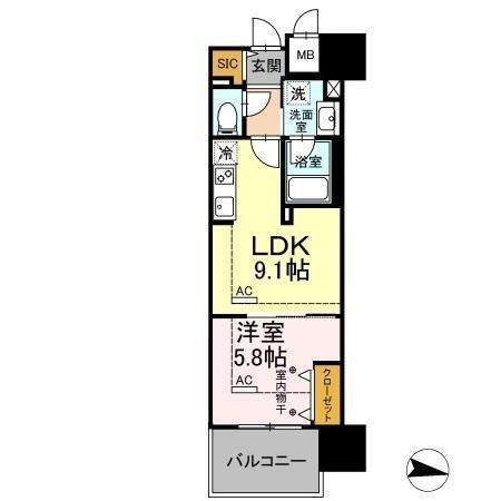Park Avenue East（517） 間取り図画像