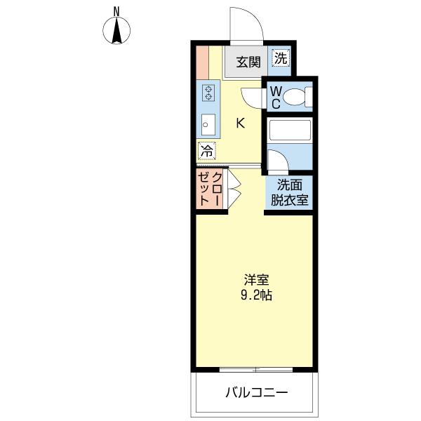 別府市亀川中央町マンション 間取り図画像