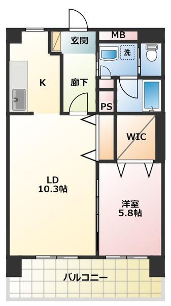 エイトレジデンス筑後野町（503） 間取り図画像