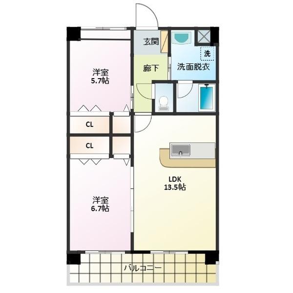 グランコムサ寺崎（o202） 間取り図画像