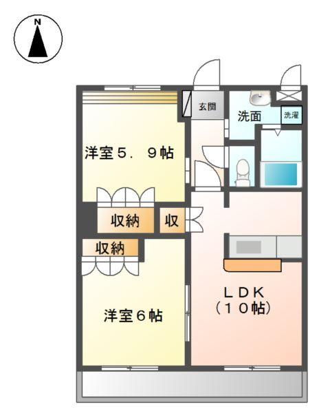 プランドールＭＥＲＡ 間取り図画像