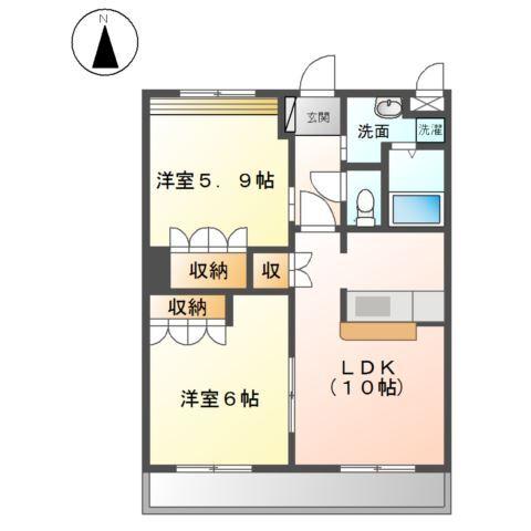 プランドールＭＥＲＡ 間取り図画像