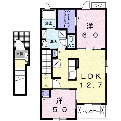 メゾン　ド　リベルテ（201） 間取り図画像