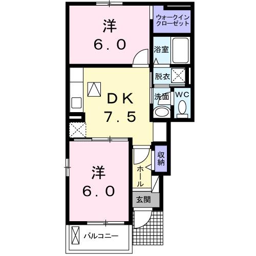 サニーブライト（101） 間取り図画像