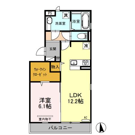 テルメ北石垣（301） 間取り図画像