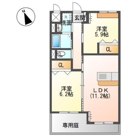 庵樹Ⅱ 間取り図画像