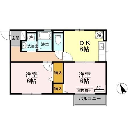 セジュール扇山（201） 間取り図画像