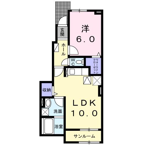 コンフィアンスⅤ（104） 間取り図画像