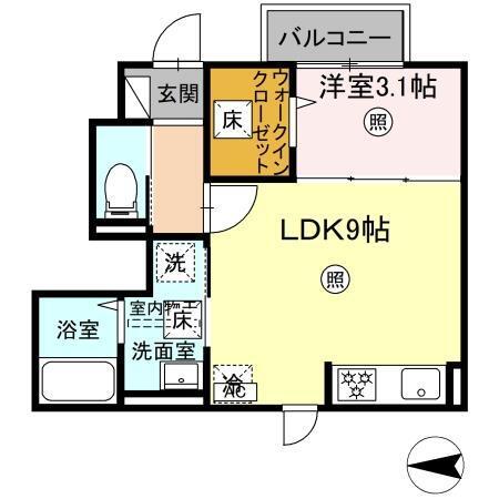 PREMILIFE中春日（101） 間取り図画像