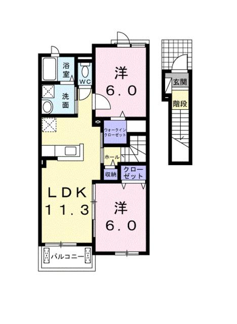 フロランタン　Ｃ（203） 間取り図画像