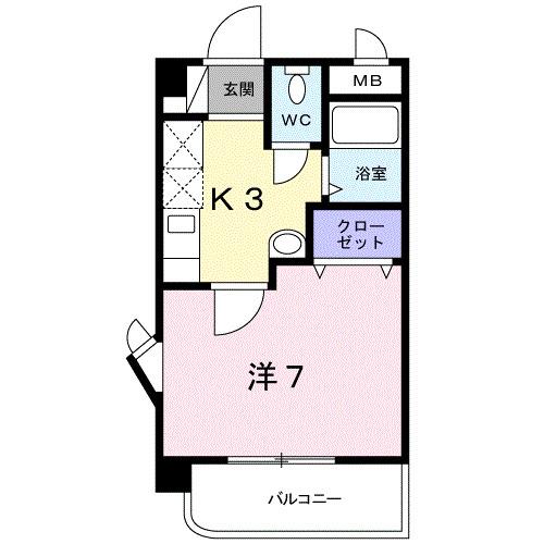 シーポート花時計（306） 間取り図画像