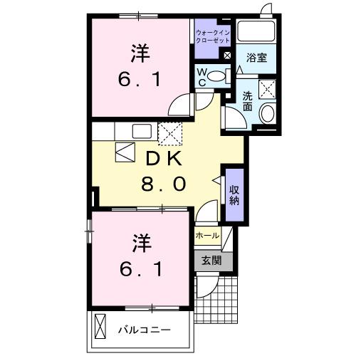 プリート日出　Ⅱ（101） 間取り図画像