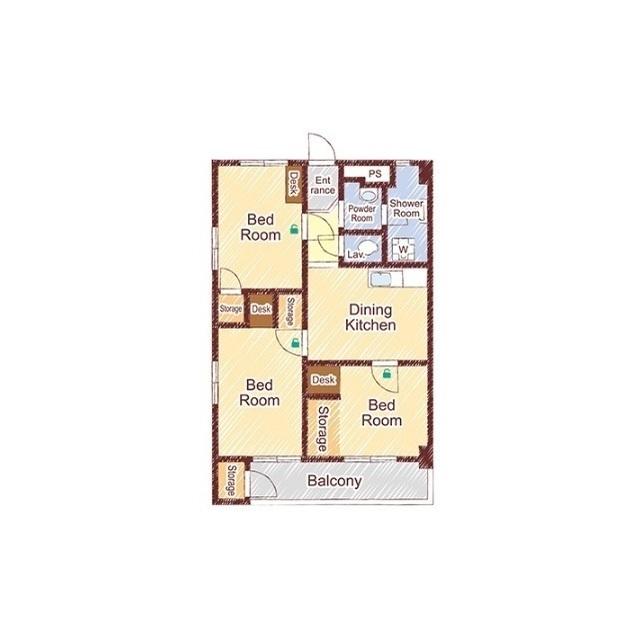 リルームス若草町（0508） 間取り図画像