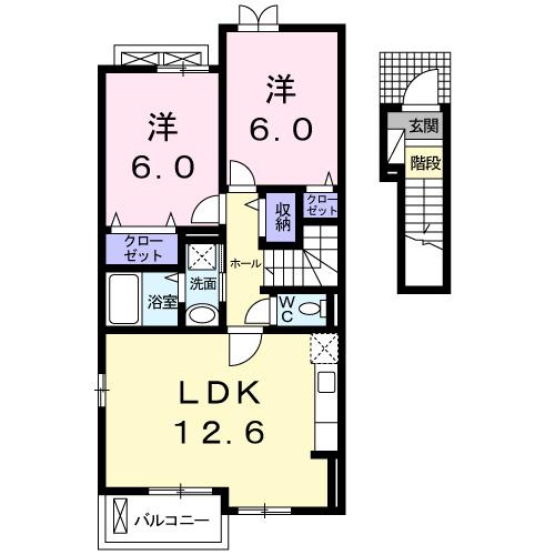 サンライズ・メビウスⅡ（202） 間取り図画像
